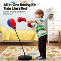 Everfit Kids Punching Bag Stand Set with Gloves, Pump & Adjustable 76-112cm Height
