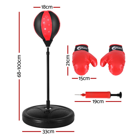 Everfit Punching Boxing Bag Stand Set Gloves with Pump Height Adjustable - SuperSaverAU - view 2