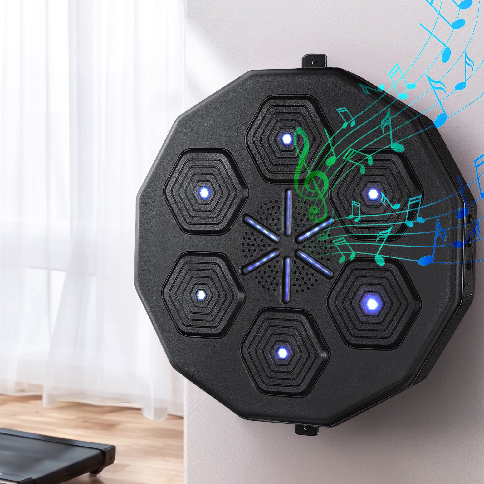 Everfit Music Boxing Machine Bluetooth Target Punching USB Chargeable Home Gym - SuperSaverAU - view 7