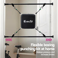 Everfit Doorway Punching Bag Adjustable Apartment Friendly with Boxing Gloves Black - SuperSaverAU - view 5