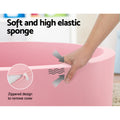 Keezi Kids Ball Pit 90x30cm Pink Foam Play Pool with 200 Balls, EN71 Approved - SuperSaverAU - view 5