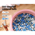 Keezi Kids Ball Pit 90x30cm Pink Foam Play Pool with 200 Balls, EN71 Approved - SuperSaverAU - view 6