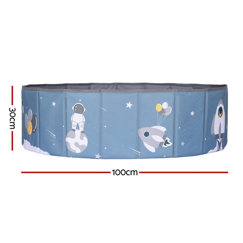 Keezi Kids Ball Pool Pit Toddler Play Foldable Child Playhouse Storage Bag Blue - SuperSaverAU - view 2