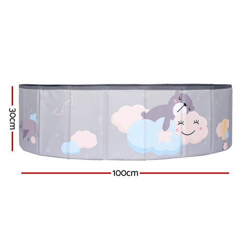Keezi Kids Ball Pool Pit Toddler Ocean Play Foldable Child Playhouse Storage Bag - SuperSaverAU - view 2
