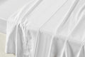 Brosa 100% Sateen Cotton Sheets (White, King)
