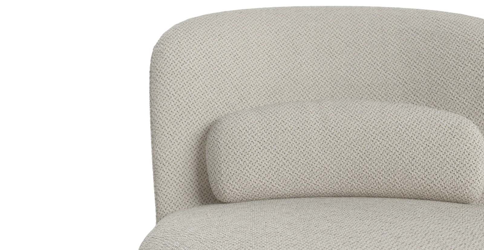 Brosa Ada Swivel Accent Chair (Seashell White)