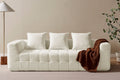 Brosa Cloud 3 Seater Compressed Sofa (Beige)
