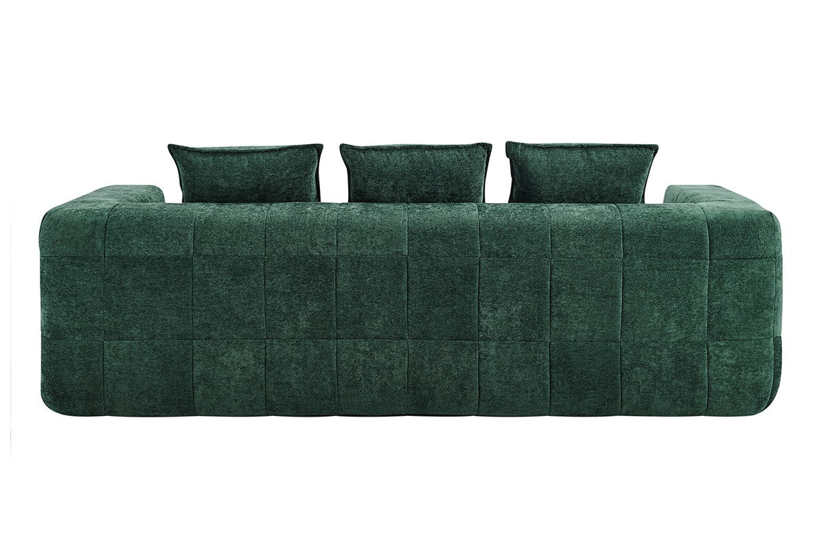 Brosa Cloud 3 Seater Compressed Sofa (Green)