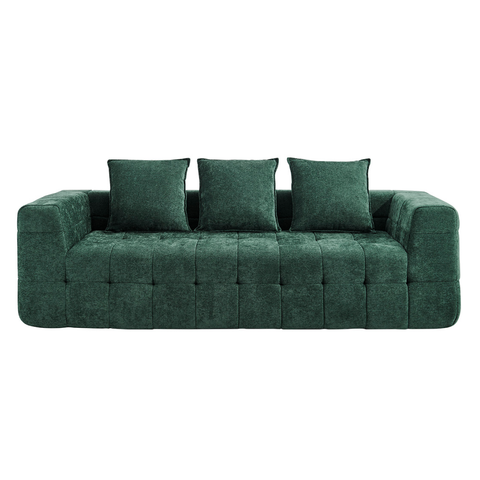 Brosa Cloud 3 Seater Compressed Sofa (Green)
