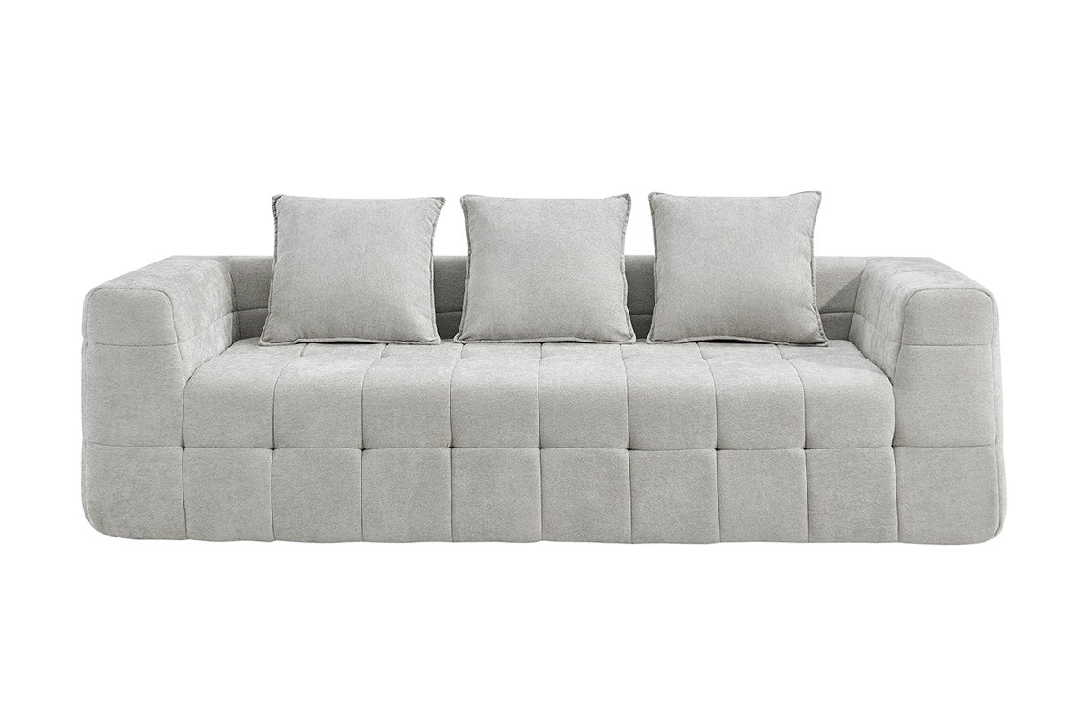 Brosa Cloud 3 Seater Compressed Sofa (Grey)