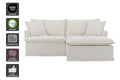Brosa Cushy 3 Seater Sofa Bed with Ottoman (Cream)
