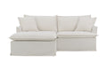 Brosa Cushy 3 Seater Sofa Bed with Ottoman (Cream)