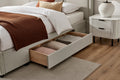 Brosa Erisen Storage Bed Frame with Drawers & Tall Headboard (Grey, Double)