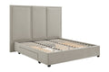 Brosa Erisen Storage Bed Frame with Drawers & Tall Headboard (Grey, King)