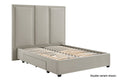 Brosa Erisen Storage Bed Frame with Drawers & Tall Headboard (Grey, Queen)