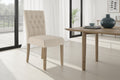 Set of 2 Brosa Espen Dining Chairs (French Beige/Wire Brushed)