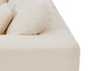 Brosa Formé Teddy Fleece 4 Seater Compressed Modular Sofa (Cream)