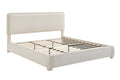 Brosa Havenne Boucle Bed Frame (Cream, King)