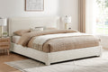 Brosa Havenne Boucle Bed Frame (Cream, King)