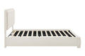 Brosa Havenne Boucle Bed Frame (Cream, Queen)