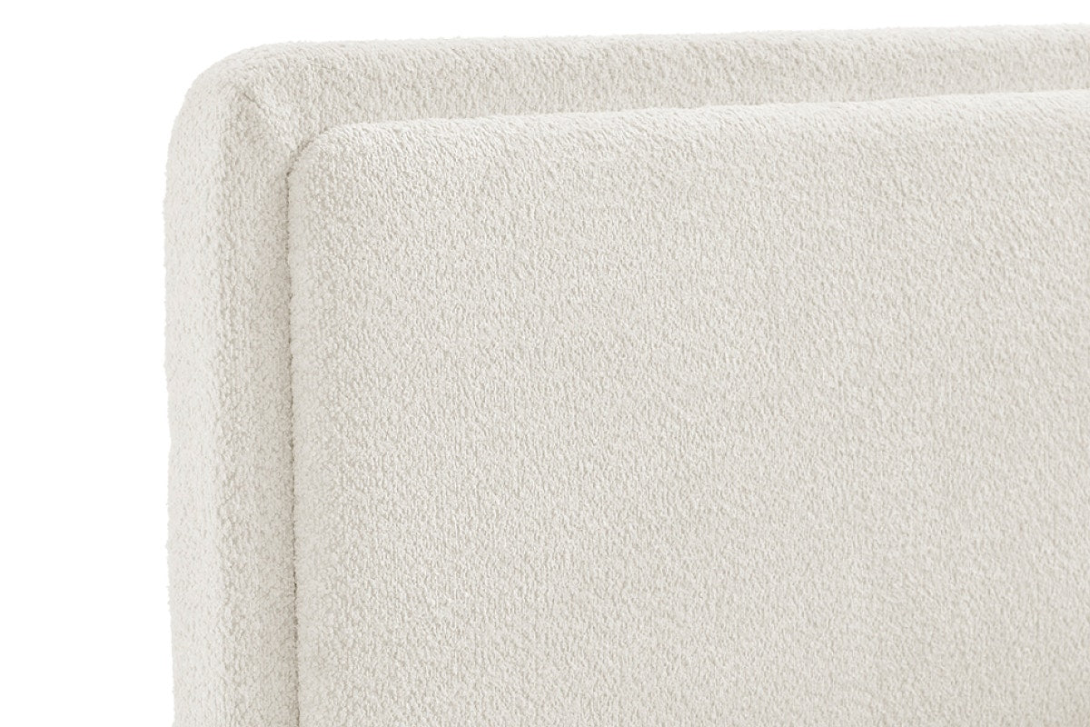 Brosa Havenne Boucle Bed Frame (Cream, Queen)