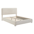 Brosa Havenne Boucle Bed Frame (Cream, Queen)