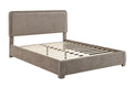 Brosa Havenne Boucle Bed Frame (Grey, Double)