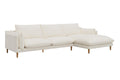 Brosa Jerry 3 Seater Sofa with Chaise (Cream, Right Chaise)