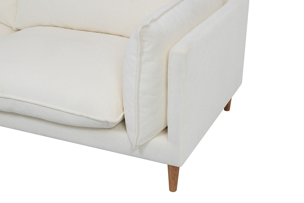 Brosa Jerry 3 Seater Sofa with Chaise (Cream, Left Chaise)
