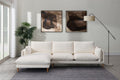 Brosa Jerry 3 Seater Sofa with Chaise (Cream, Left Chaise)