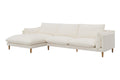 Brosa Jerry 3 Seater Sofa with Chaise (Cream, Left Chaise)