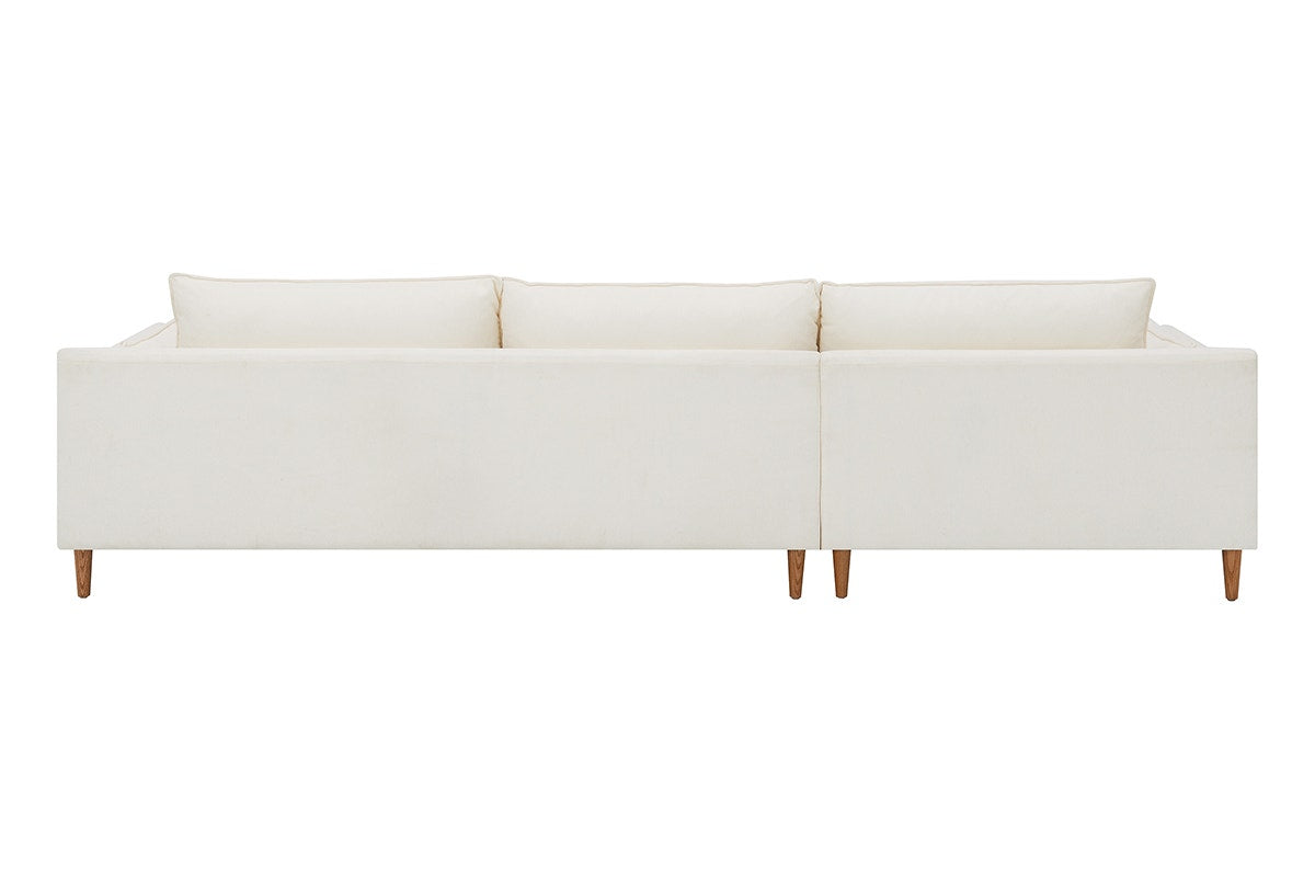 Brosa Jerry 3 Seater Sofa with Chaise (Cream, Left Chaise)