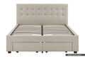 Brosa Le Bern Storage Bed Frame (Beige, Double)