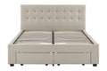 Brosa Le Bern Storage Bed Frame (Beige, King)