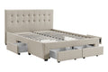 Brosa Le Bern Storage Bed Frame (Beige, King)