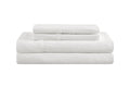 Brosa Washed Linen Cotton Bed Sheet Set (White, King)