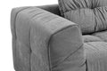 Brosa Luna 3 Seater Compressed Sofa (Charcoal)
