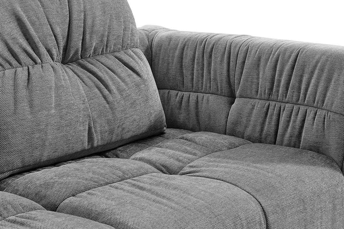 Brosa Luna 3 Seater Compressed Sofa (Charcoal)