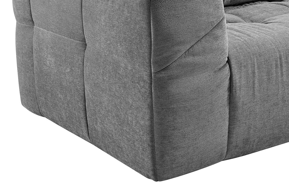 Brosa Luna 3 Seater Compressed Sofa (Charcoal)