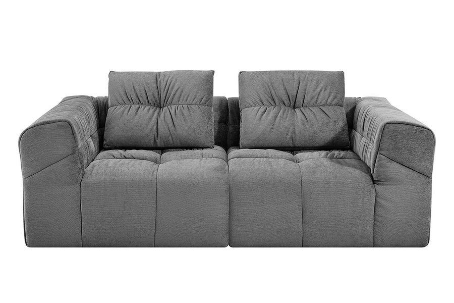 Brosa Luna 3 Seater Compressed Sofa (Charcoal)
