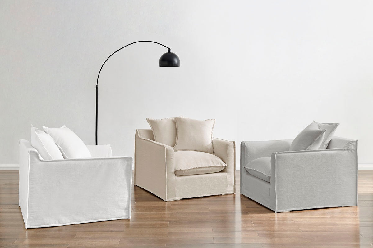 Brosa Palermo Armchair - Cloud Grey - SuperSaverAU - view 3