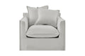 Brosa Palermo Armchair - Cloud Grey - SuperSaverAU - view 1