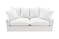 Brosa Palermo 3 Seater Sofa Bed (White)
