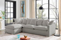 Brosa Palermo 3 Seater Modular Sofabed with Left Chaise (Grey)