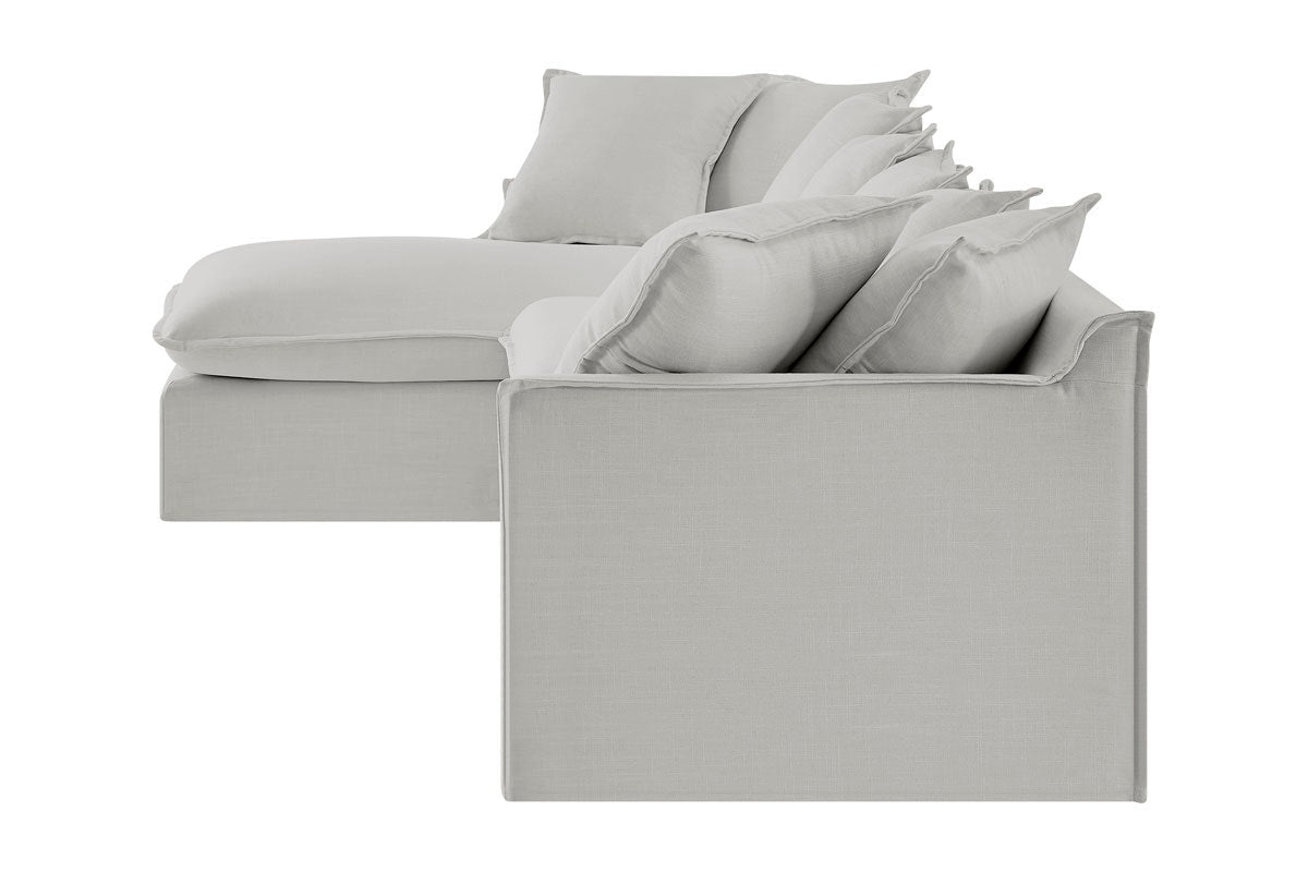Brosa Palermo 3 Seater Modular Sofabed with Left Chaise (Grey)