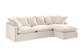 Brosa Palermo 3 Seater Modular Sofabed with Right Chaise (Classic Cream)