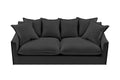 Brosa Palermo 3 Seater Sofa (Night Black)