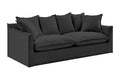Brosa Palermo 3 Seater Sofa (Night Black)