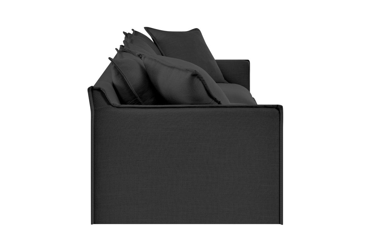Brosa Palermo 3 Seater Sofa (Night Black)