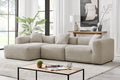 Brosa Paradiso Relax Modular Sofa Chaise Left (Linen Sand)